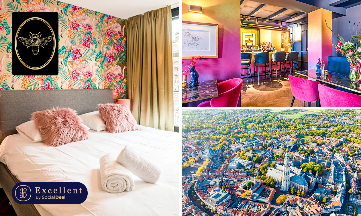 Übernachtung für 2 + Frühstück + Late Check-in + Late Check-out + Flasche Wein in Middelburg