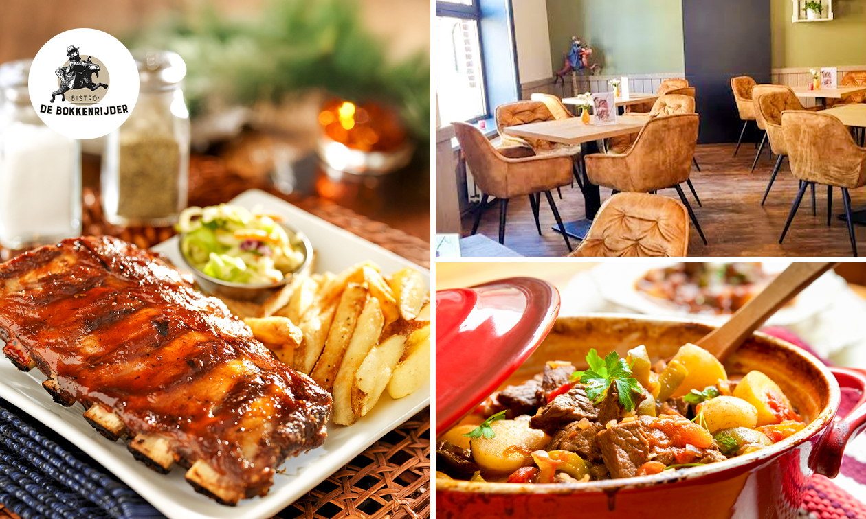2- of 3-gangendiner of -lunch à la carte bij De Bokkenrijder