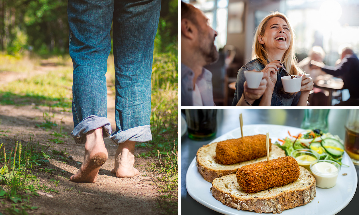 Blotevoetenpad of Familiepad incl. drankje, wafel en lunch bij De Bosch Spot