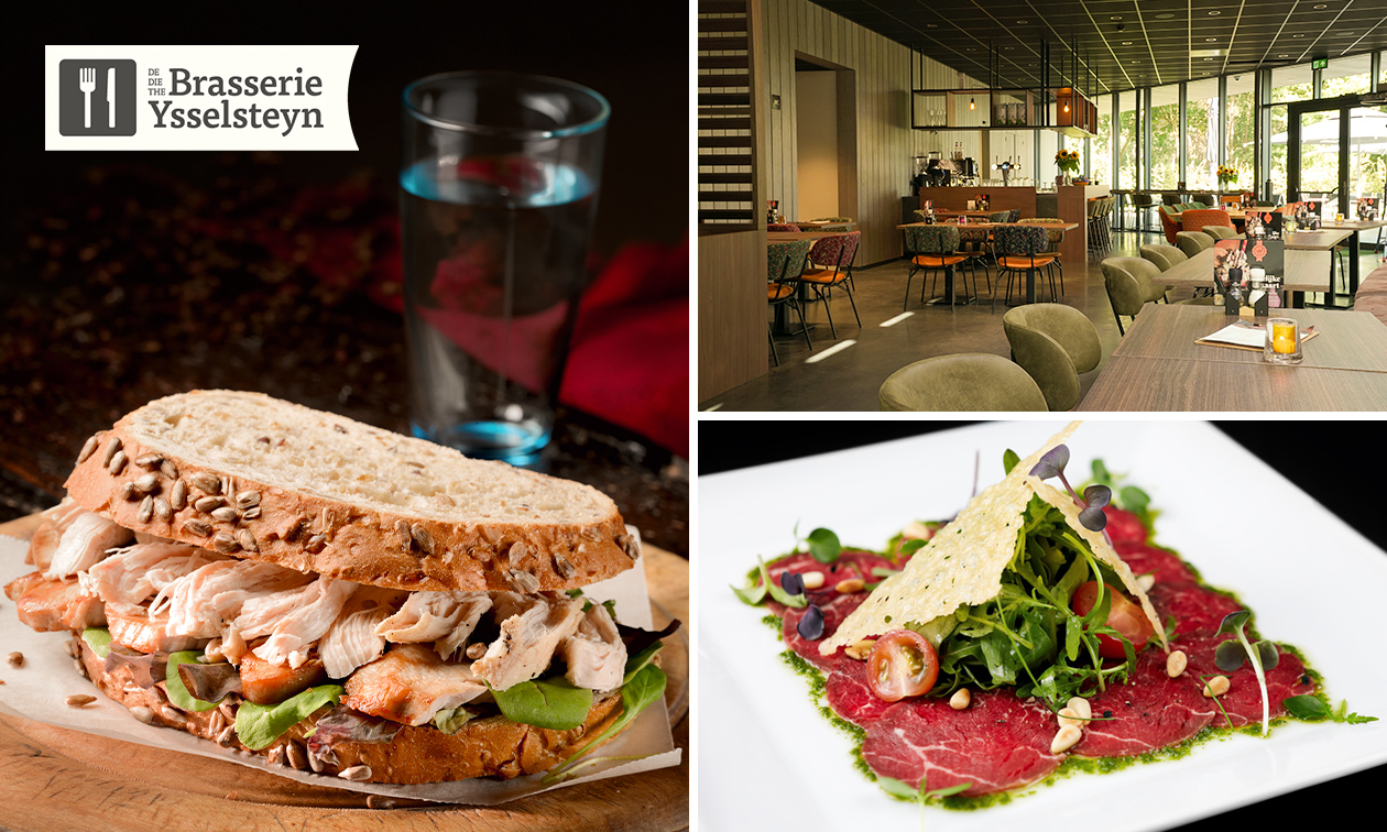 2-gangen keuzelunch bij Brasserie Ysselsteyn