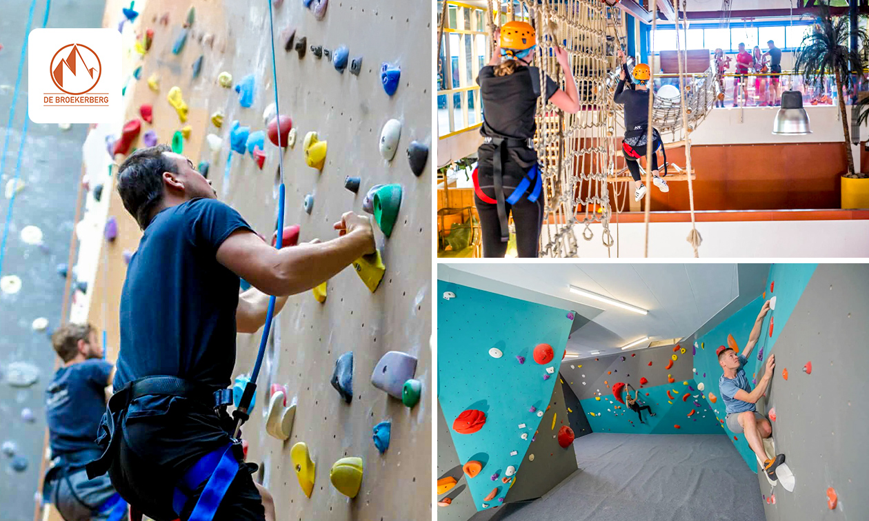 Groepsactiviteit: 1 uur wandklimmen, boulderen of adventure baan