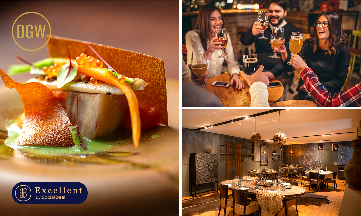 Zomers 4-gangen trappistendiner of -lunch + verwenkoffie/-thee bij De Gebrande Winning