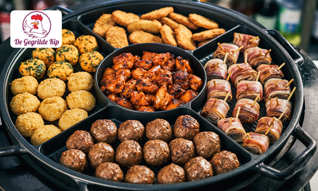 Partypan (65 stuks) voor afhaal van De Gegrilde KIp