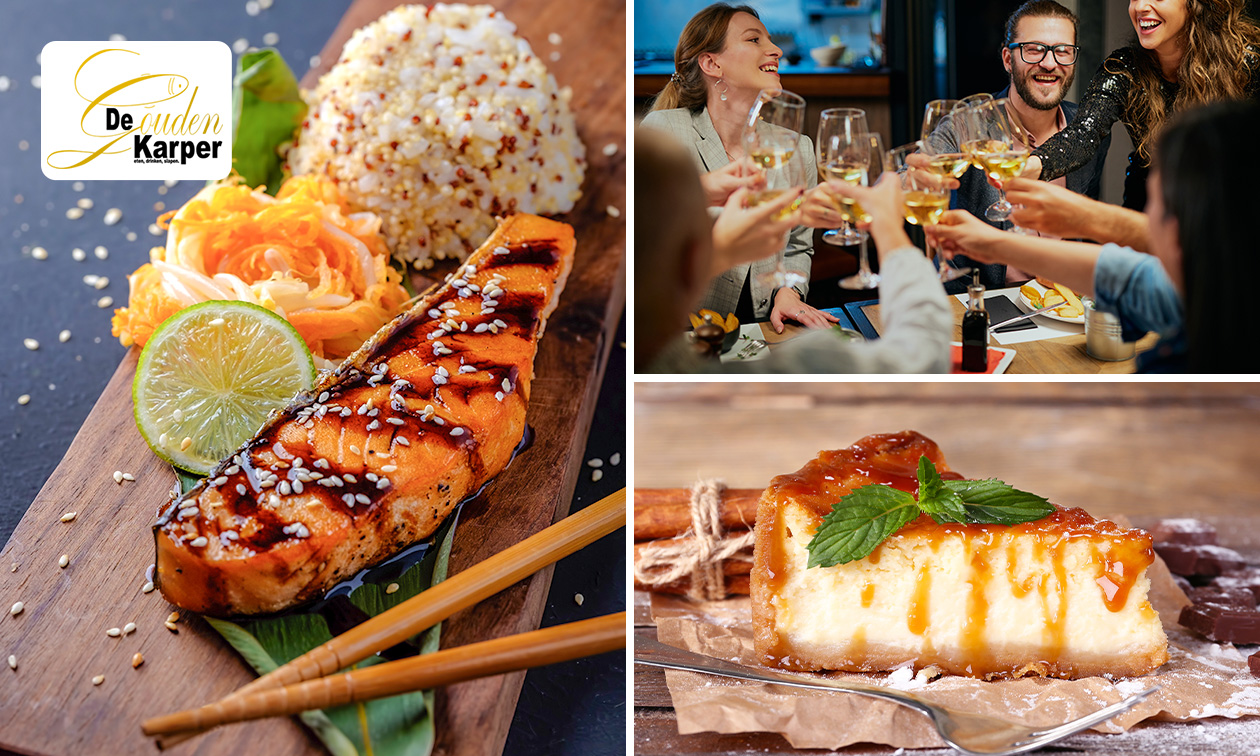 3-gangen keuzediner bij De Gouden Karper