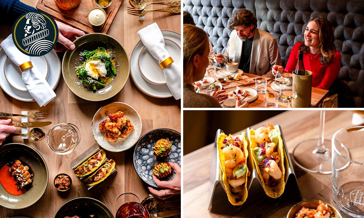 6 of 8-gangen shared dining-diner (6 gerechten)