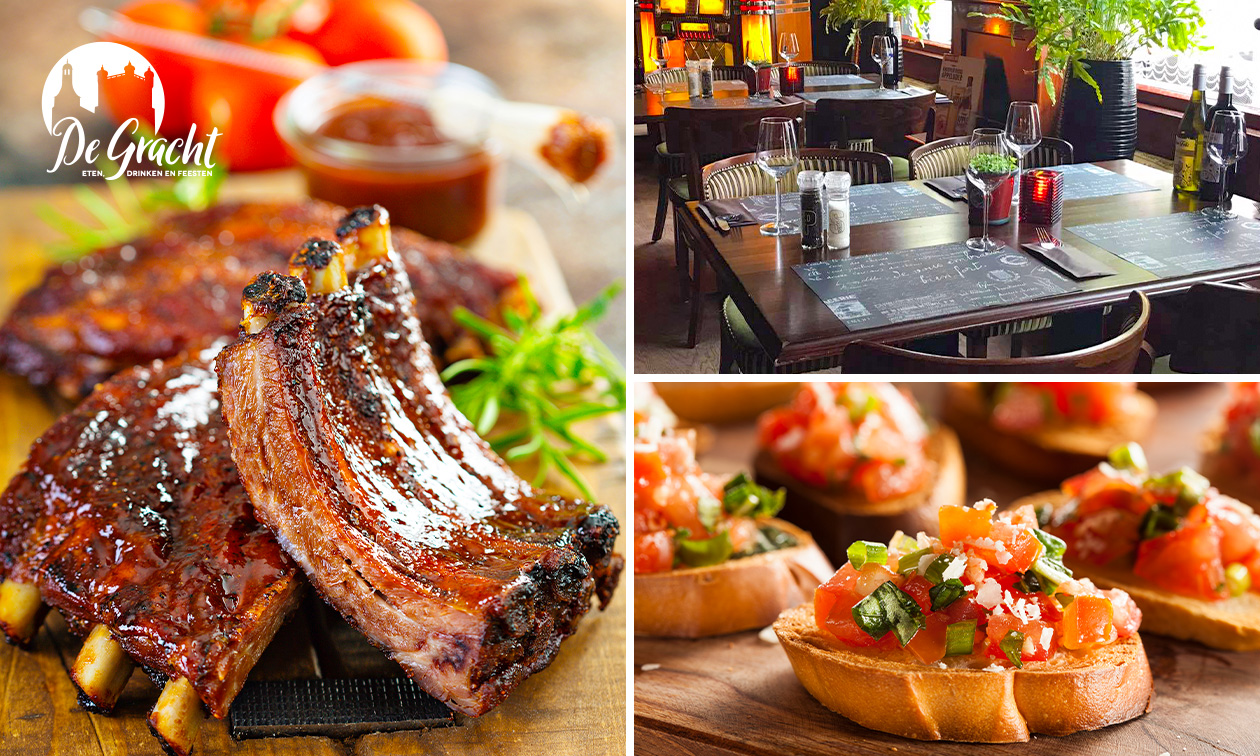 3-gangen keuzediner bij De Gracht Eten, Drinken & Feesten