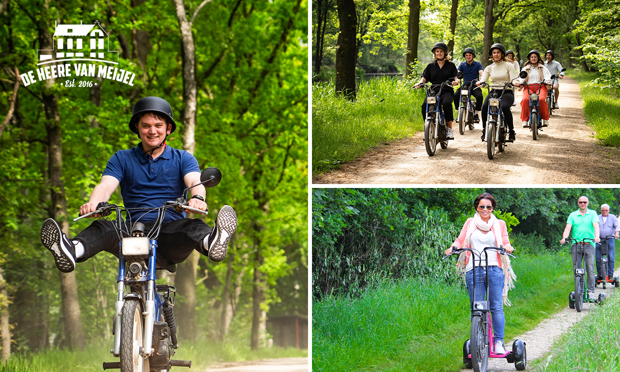 Swingtrike- (1,5 uur) of snorfietstocht (2,5 uur) door de Peel