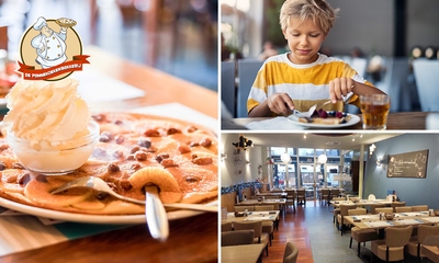 Pannenkoek naar keuze (250 keuzes) bij De Pannenkoekenbakkerij Maaseik