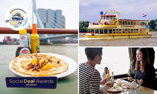 Rundfahrt (75 Min.) + unbegrenzt Pfannkuchen auf De Pannenkoekenboot