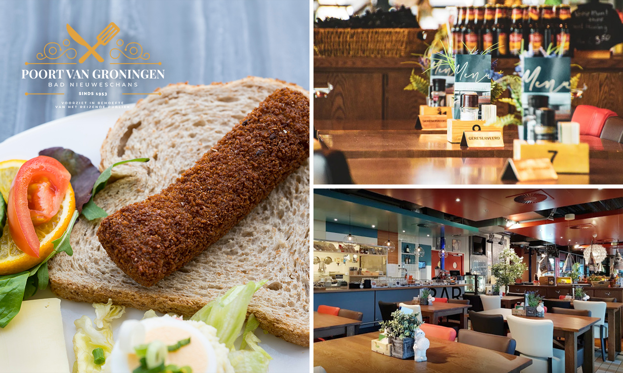 Lunch bij De Poort van Groningen in Bad Nieuweschans