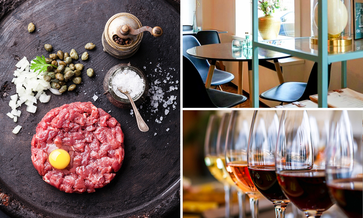 2 gerechtjes à la carte + glas wijn bij Restau-Bar De Sjiek