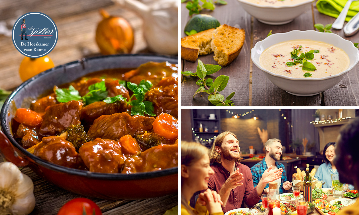 3-gangenlunch of -diner