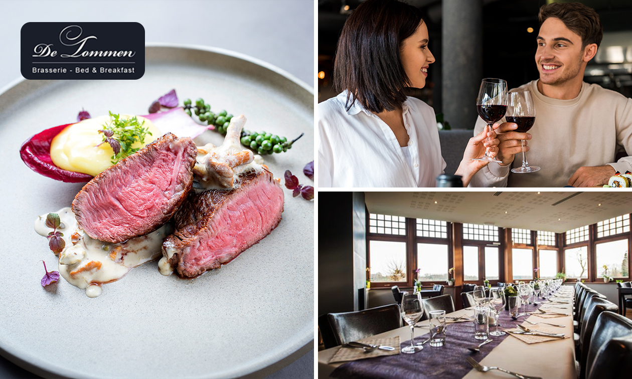 3-gangendiner + drankje naar keuze bij Hoeve de Tommen