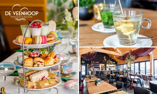 High tea + welkomstdrankje bij De Veenhoop Watersport & Recreatie, De Pôlle