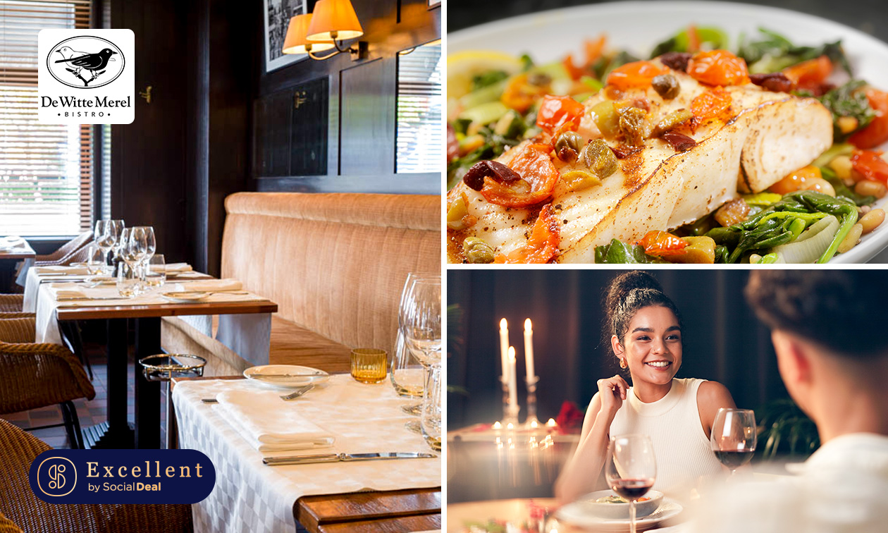 4-gangen keuzediner + amuse bij De Witte Merel