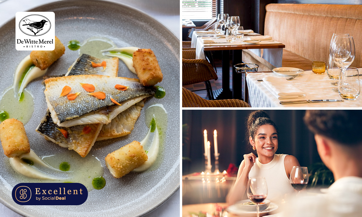4-gangen keuzediner + amuse bij De Witte Merel