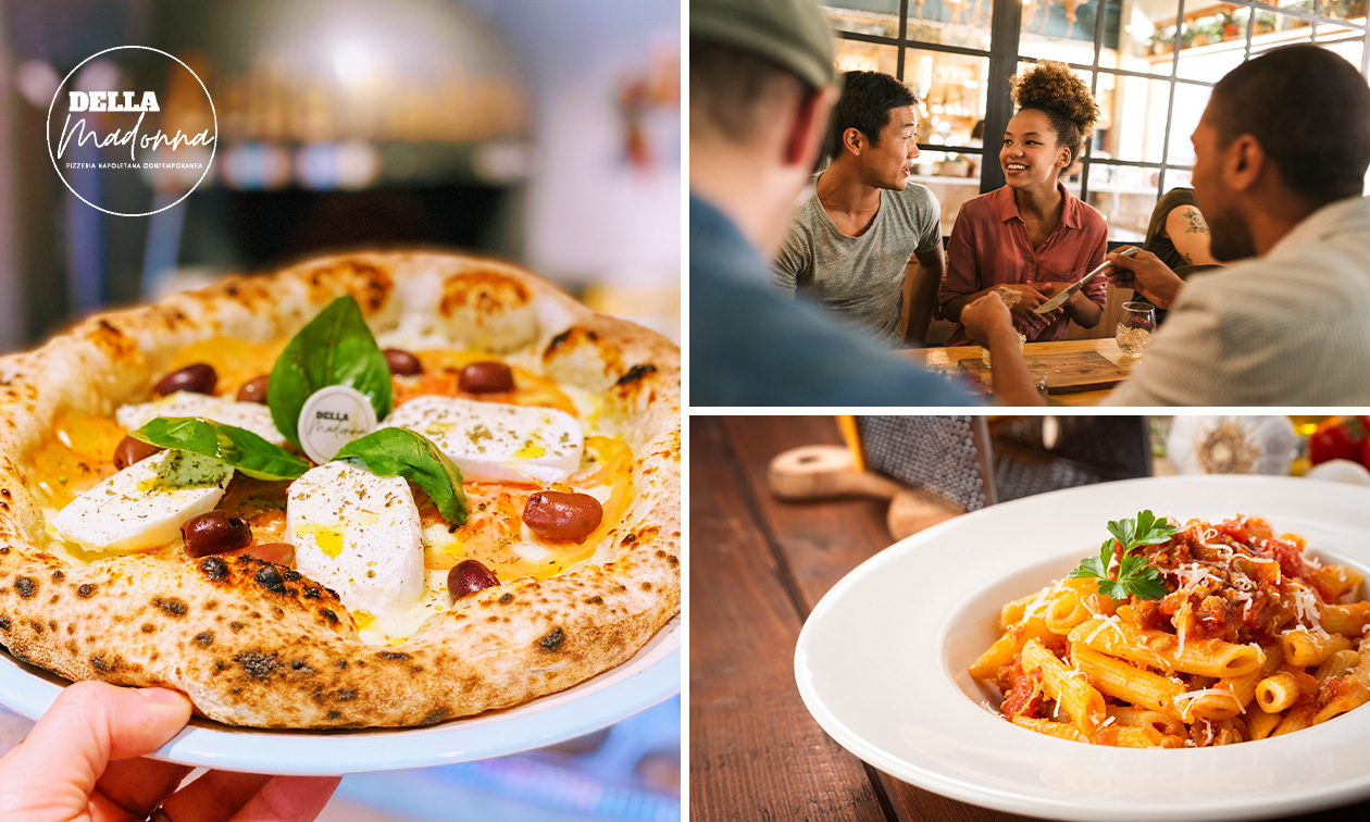 2-gangen keuzelunch of 3-gangendiner à la carte bij Della Madonna