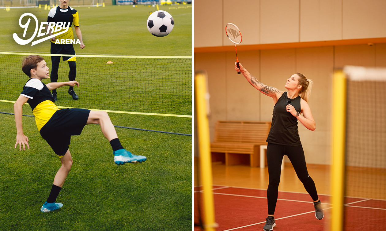 1 oder 3 Stunden Badminton oder Soccer Tennis (max. 12 Personen)