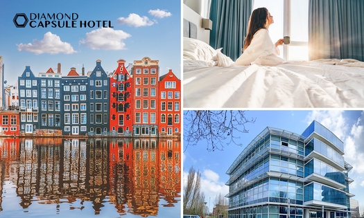 Übernachtung für 1 oder 2 + Frühstück + Parken + Late Check-out in der Nähe von Amsterdam