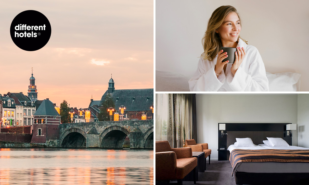 Übernachtung für 2 + Frühstück + Late Check-out + Willkommensgetränk bei Maastricht