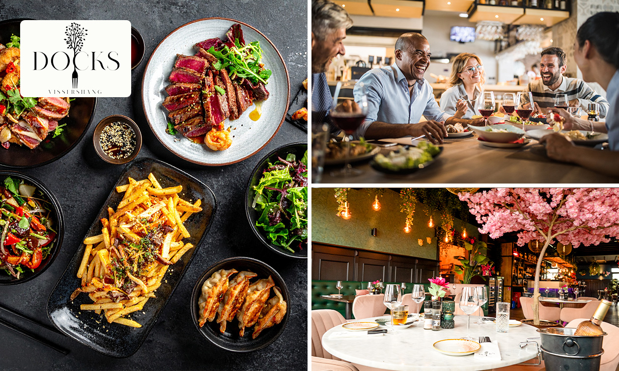 3-gangen shared dining-diner bij DOCKS vissershang