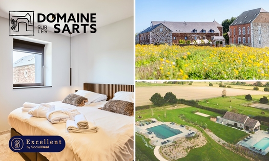 Übernachtung(en) für 2 + Frühstück + Wellness + Hydromassage (30 Min.) in der Nähe von Namur