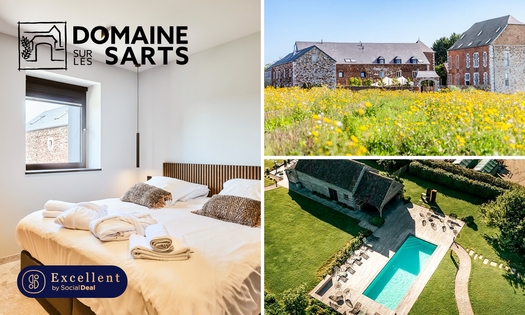 Übernachtung(en) für 2 + Frühstück + Wellness + Hydromassage (30 Min.) in der Nähe von Namur