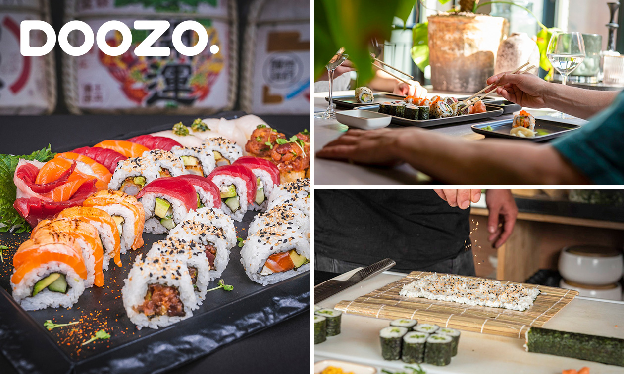 Workshop sushi maken + 4-gangendiner (2,5-3 uur) bij Doozo