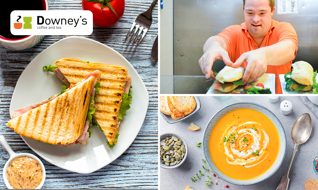 2-gangen keuzelunch bij Downey’s Coffee and Tea