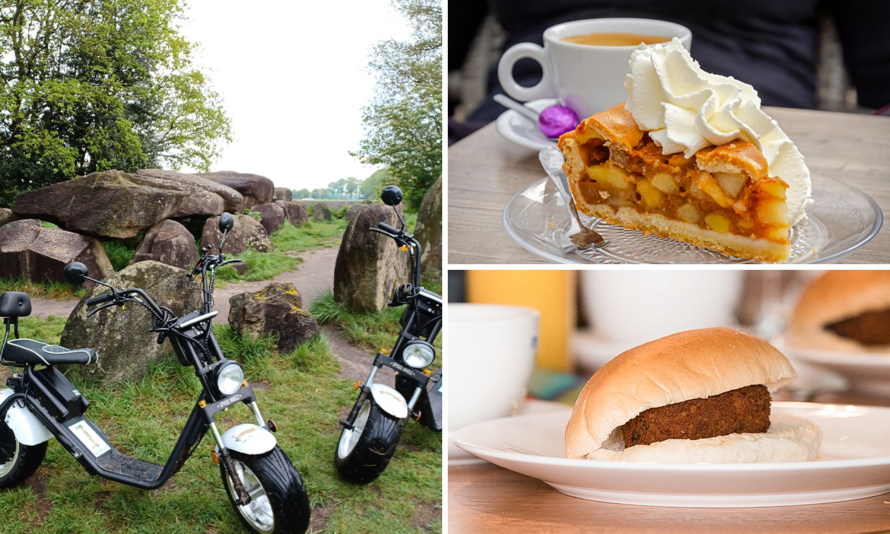 Huur e-chopper + koffie/thee + cake + evt. broodje kroket + minigolf