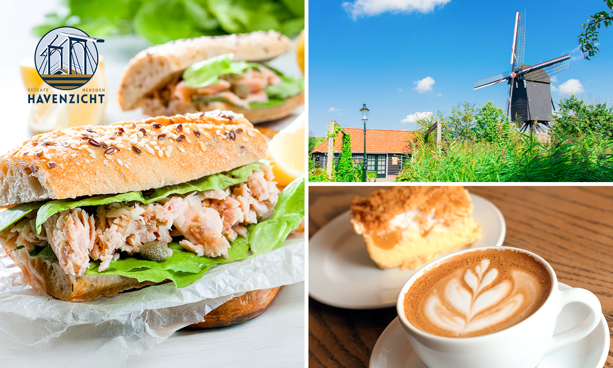Wandelarrangement incl. koffie of thee en gebak + lunchgerecht bij Eetcafé Havenzicht