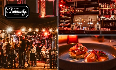 Shared dining-diner met 2 gerechten + dessert bij Eetcafé 't Dammetje