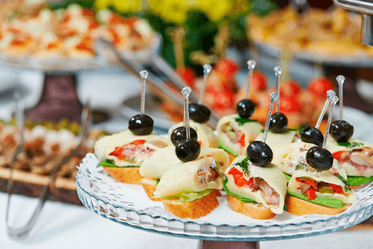 Deluxe finger food menu