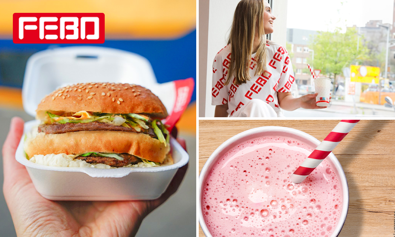 Burger + milkshake naar keuze bij FEBO Oosterhout