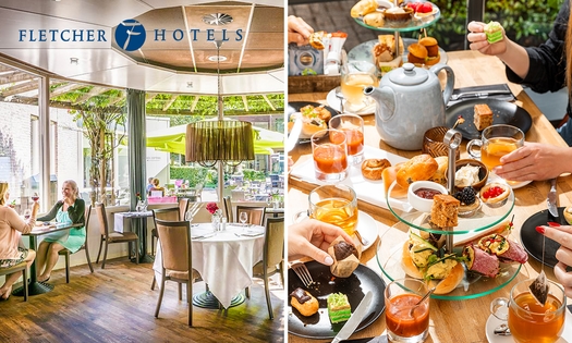 High tea, high wine, high beer of high bubbles voor 2 bij Fletcher Hotels