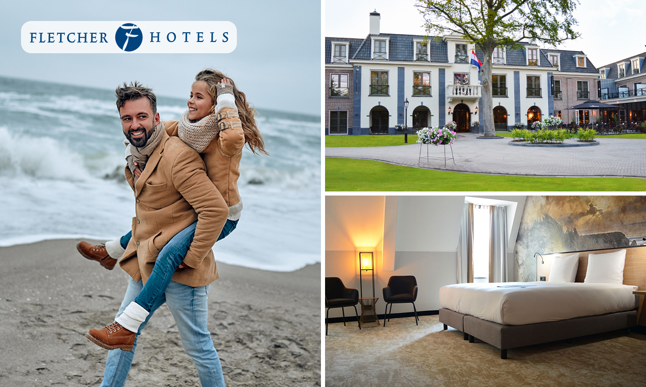 Übernachtung(en) für 2 + Frühstück + Hauptgericht nach Wahl vom Fletcher-Menü in Strandnähe