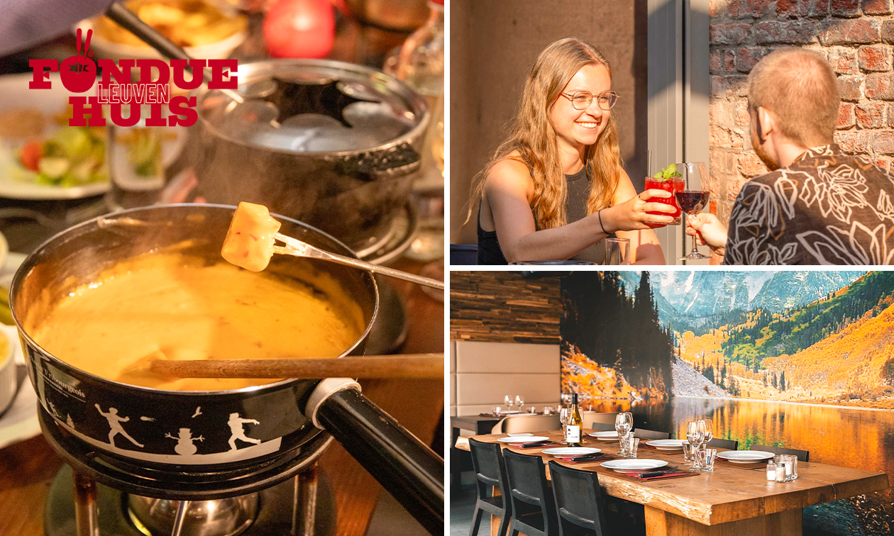 Fondue au fromage ou de viande à volonté chez Fonduehuis Leuven