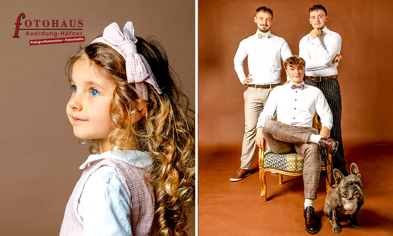 Professionelles Fotoshooting für bis zu 3 Personen