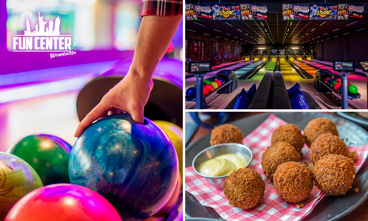 Bowlen (1 uur) voor 2 tot 7 personen + portie bitterballen