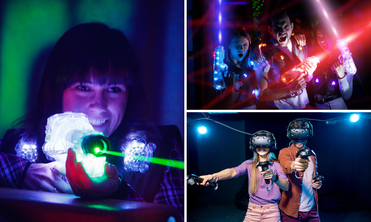 VR-game naar keuze + lasershooten bij Funbase