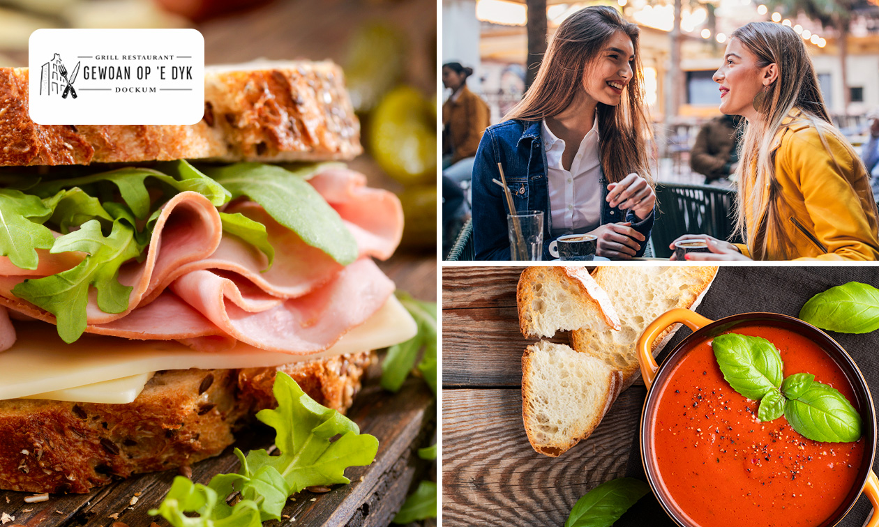 12-uurtje of luxe lunch bij Gewoan op 'e dyk