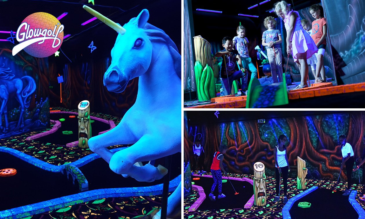 18 Loch Glowgolf + Häppchen bei GlowGolf - Kerkrade