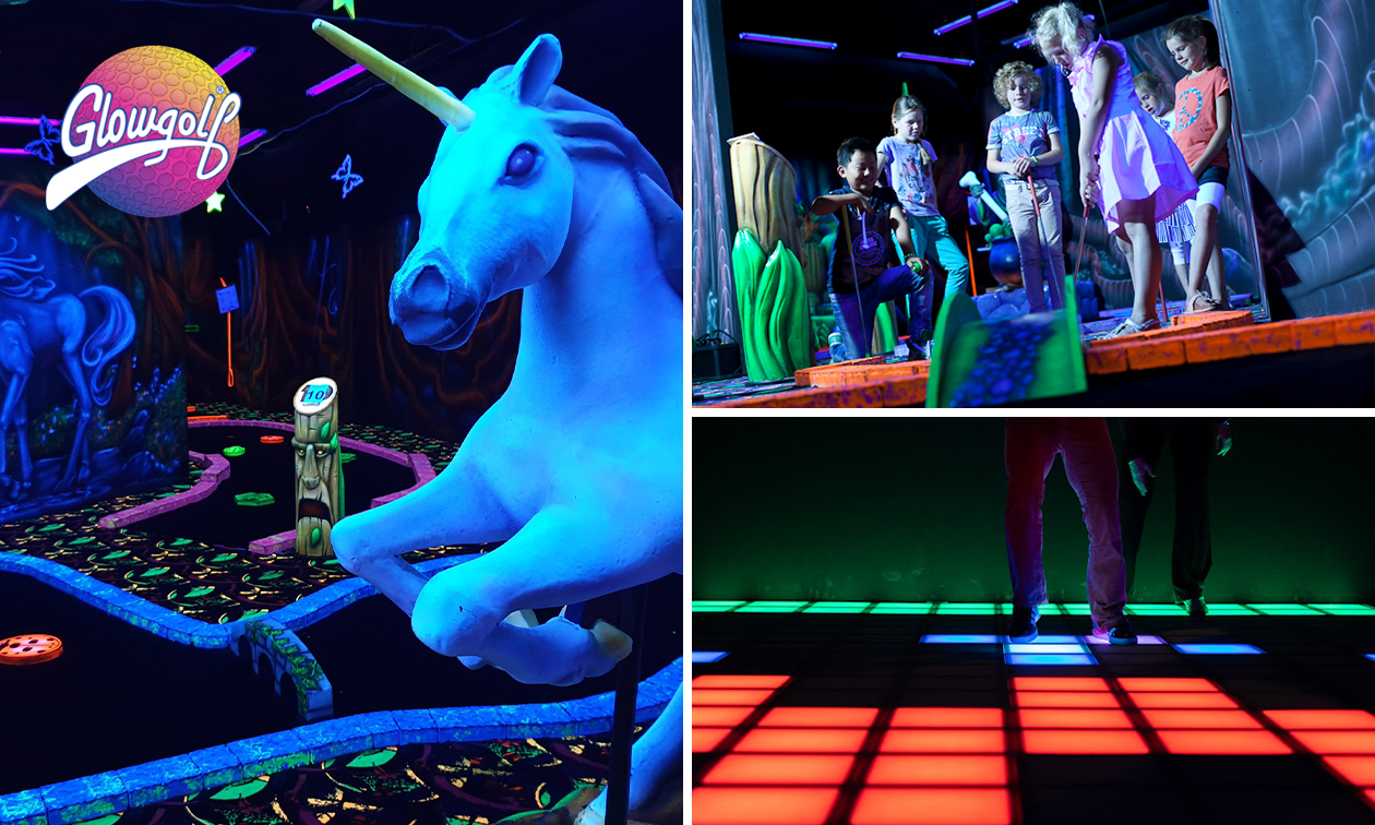 18 Loch Glowgolf + opt. Pixel Play + Häppchen