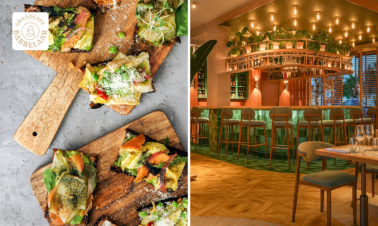 Rijkgevulde lunchplank bij Grand Café de Babbelaar