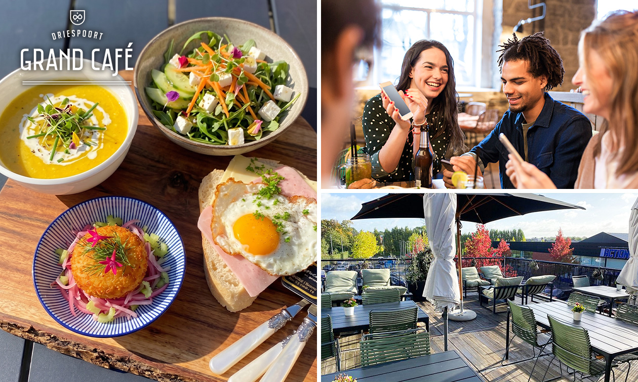 12-uur lunchplank naar keuze bij Grand Café Driespoort