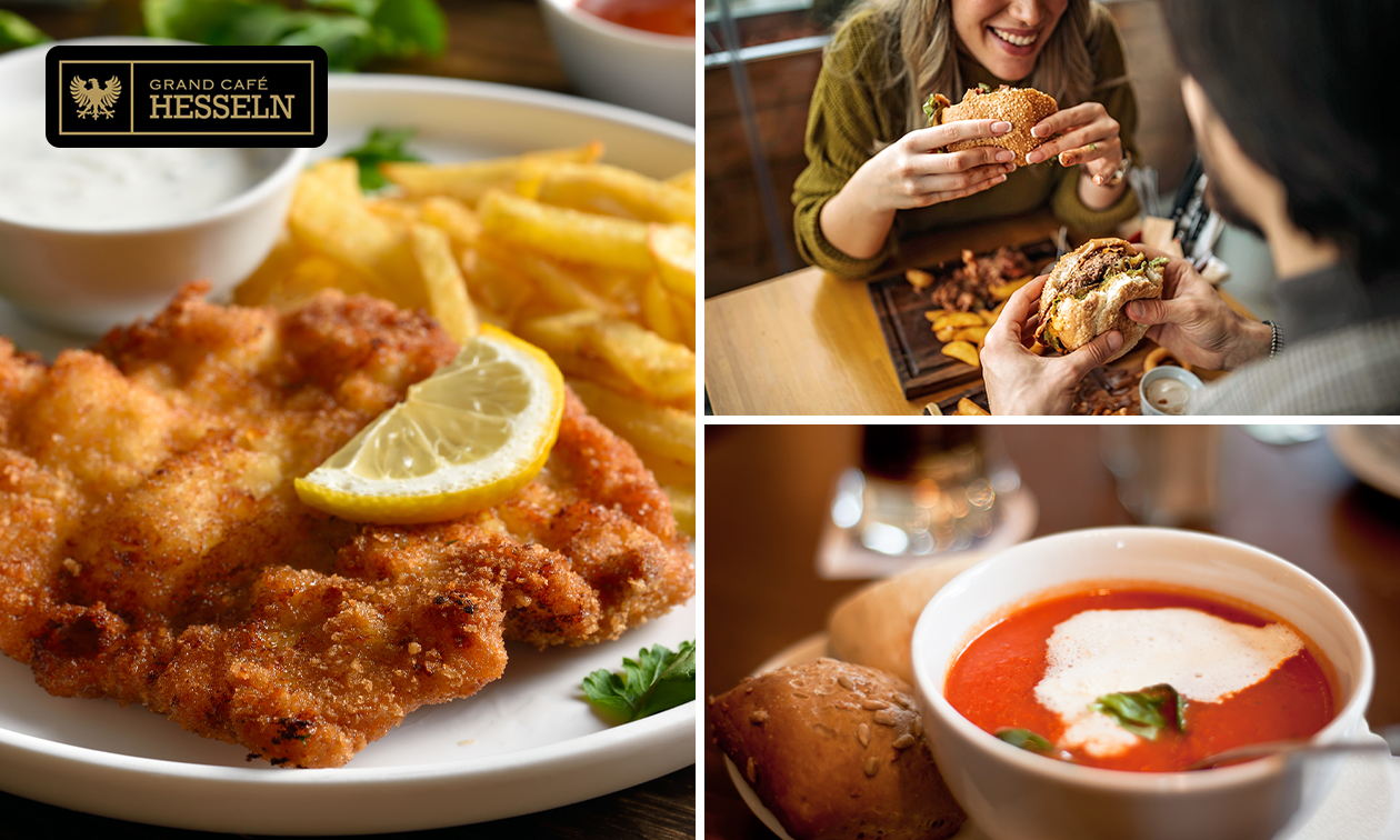 3-gangen keuzediner bij Grand Café Hesseln