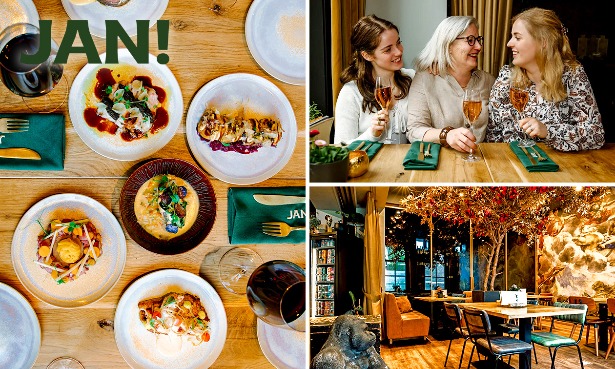 4-gangen shared dining-diner van de chef