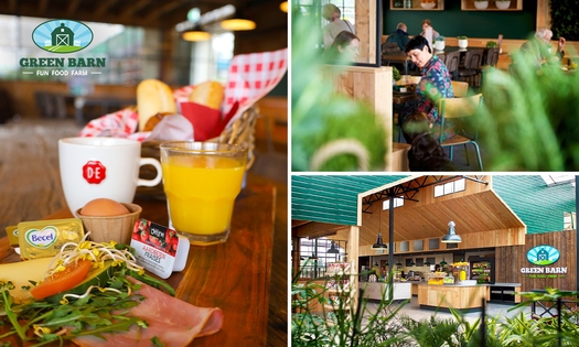 Ontbijt + jus d'orange bij Green Barn