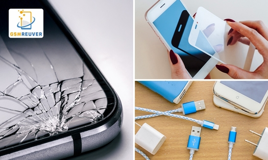 Ladekabel, Displayschutzfolie, Akkuwechsel oder Displayreparatur