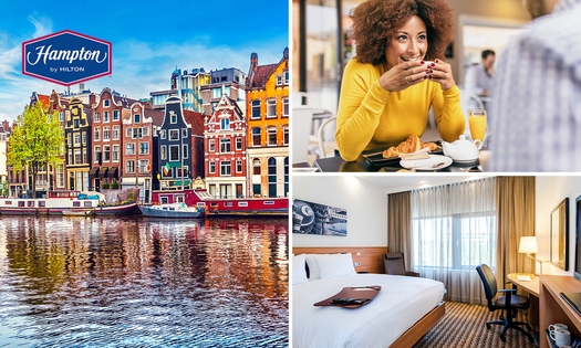 Übernachtung für 2 + Frühstück + Late Check-out + Parkplatz nahe Amsterdam